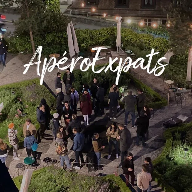 Original event artwork for ApéroExpats January