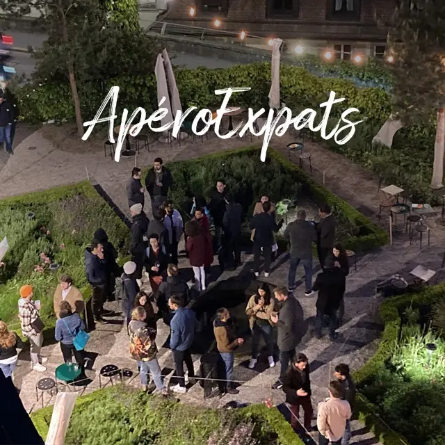 Original artwork for ApéroExpats - New to Lausanne