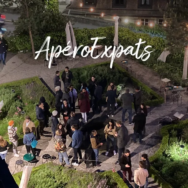 Original event artwork for ApéroExpats - New to Lausanne