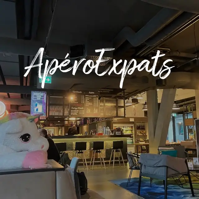 Original artwork for ApéroExpats (New to Lausanne, or been MIA)