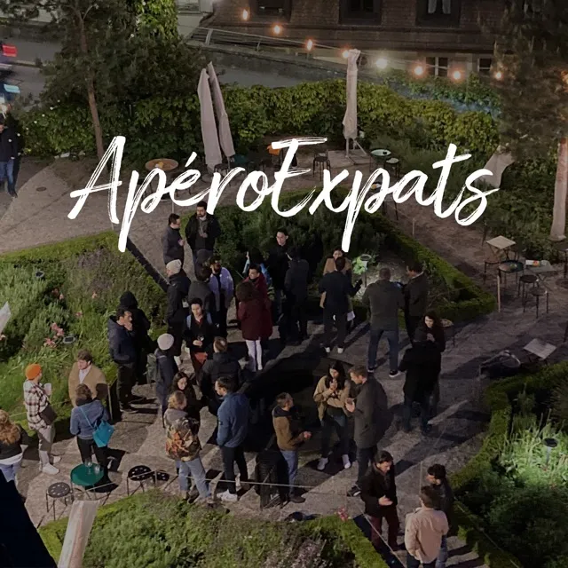 Original event artwork for ApéroExpats Afterwork (New to Lausanne, or MIA?)