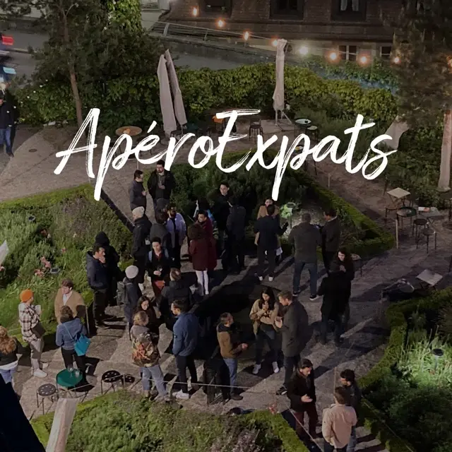 Original artwork for ApéroExpats Afterwork (New to Lausanne, or MIA?)